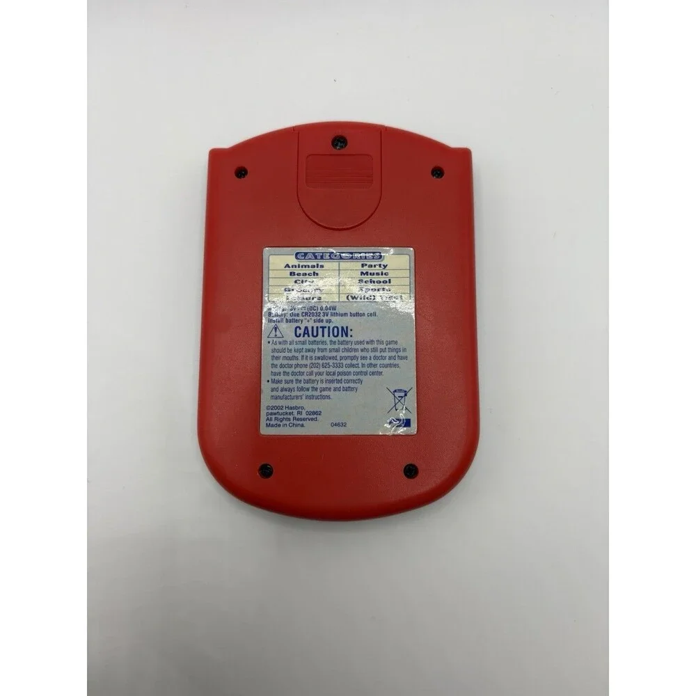 Vintage Electronic Handheld Hangman Game Milton Bradley Hasbro 2002